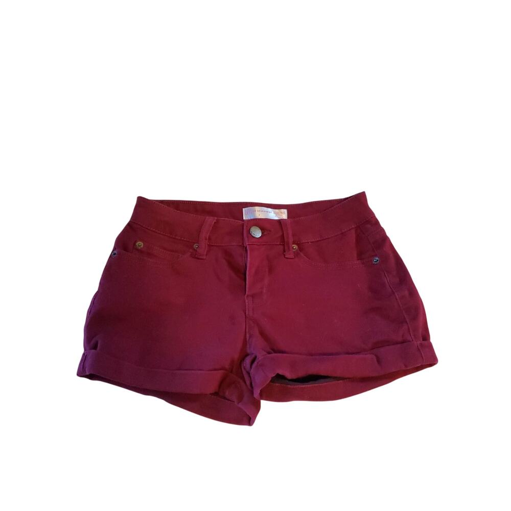 No Boundaries Maroon / Red Short Shorts Size 7